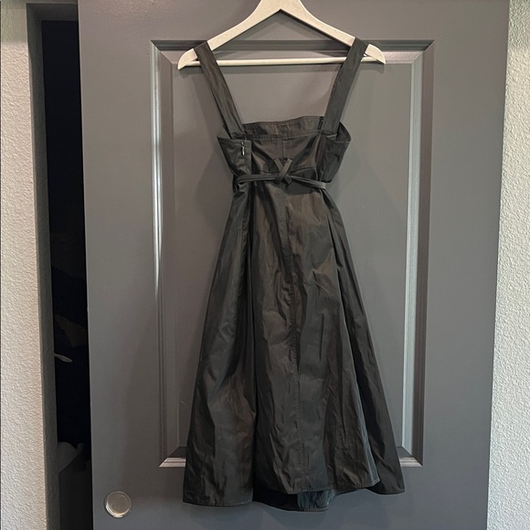 MaxMara Charcoal Midi Dress with Bow Detail - Picture 3 of 4